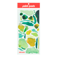Vibrant Greens Paint Peels - No.004 Single Sticker Sheet