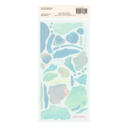 Vibrant Greens Paint Peels - No.004 Single Sticker Sheet