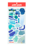 Vibrant Blues Paint Peels - No.005 Single Sticker Sheet
