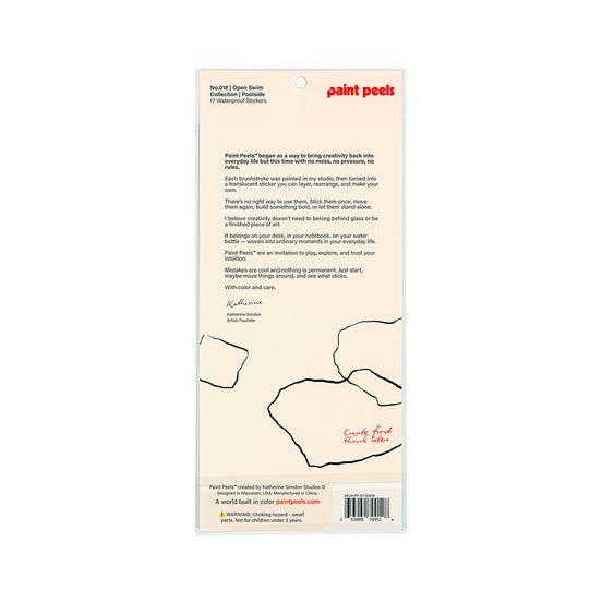 Open Swim - No.018 Single Sticker Sheet