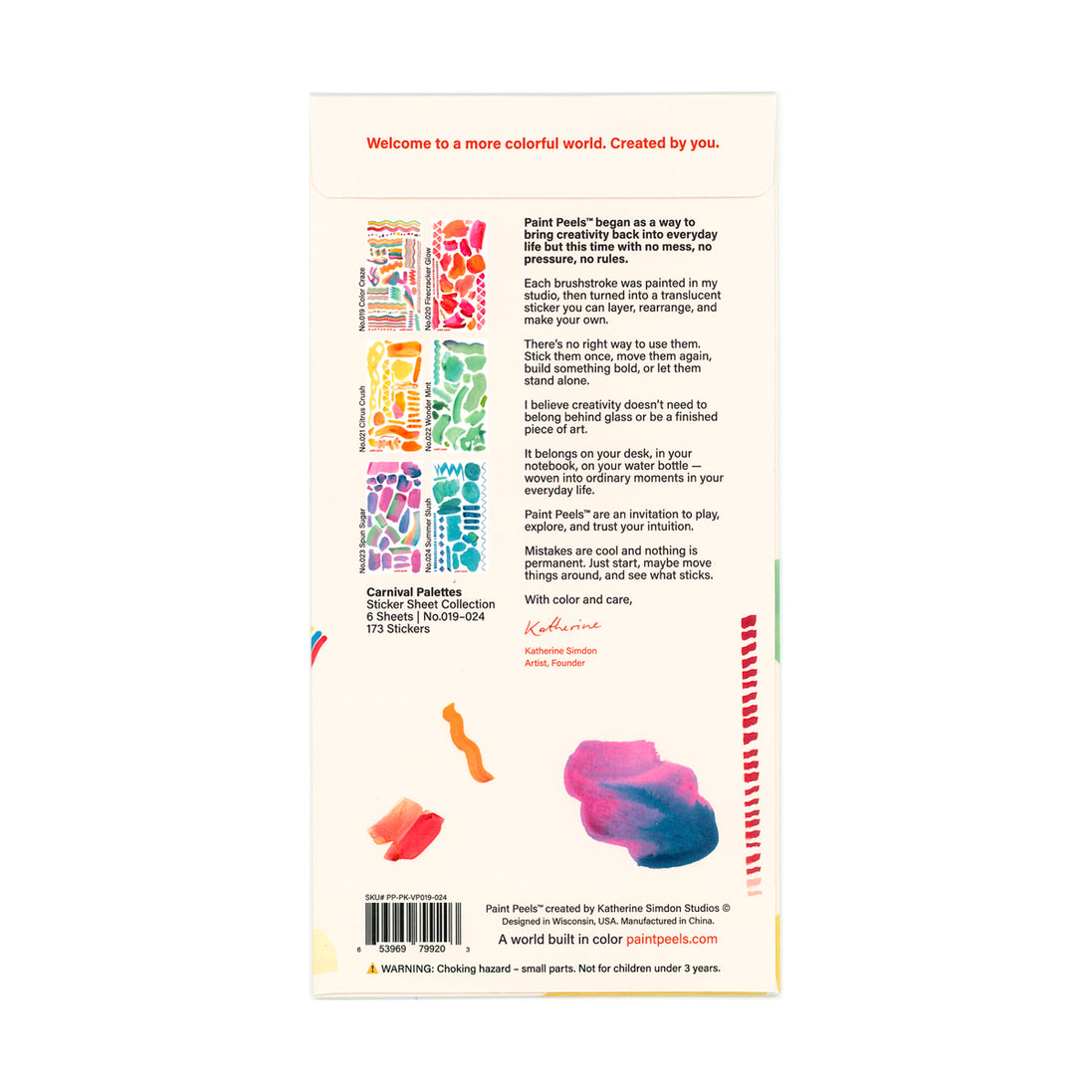 Carnival Collection Paint Peels - No.019-No.024 Pack