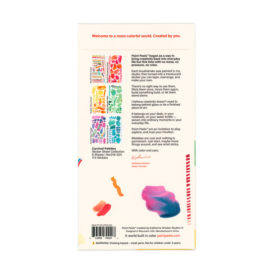 Carnival Collection Paint Peels - No.019-No.024 Pack