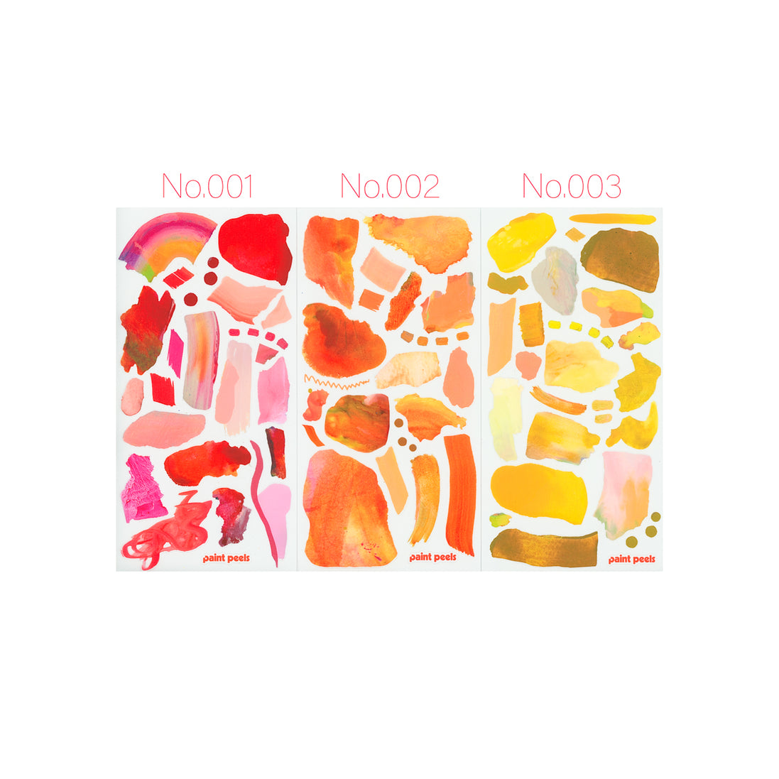 Vibrant Palettes Collection Paint Peels - No.001-No.006 Pack