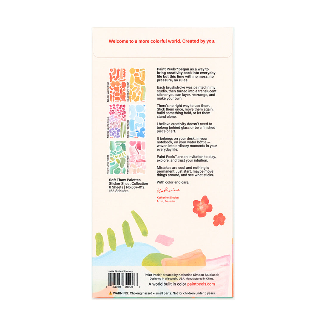 Soft Thaw Collection Paint Peels - No.007-No.012 Pack