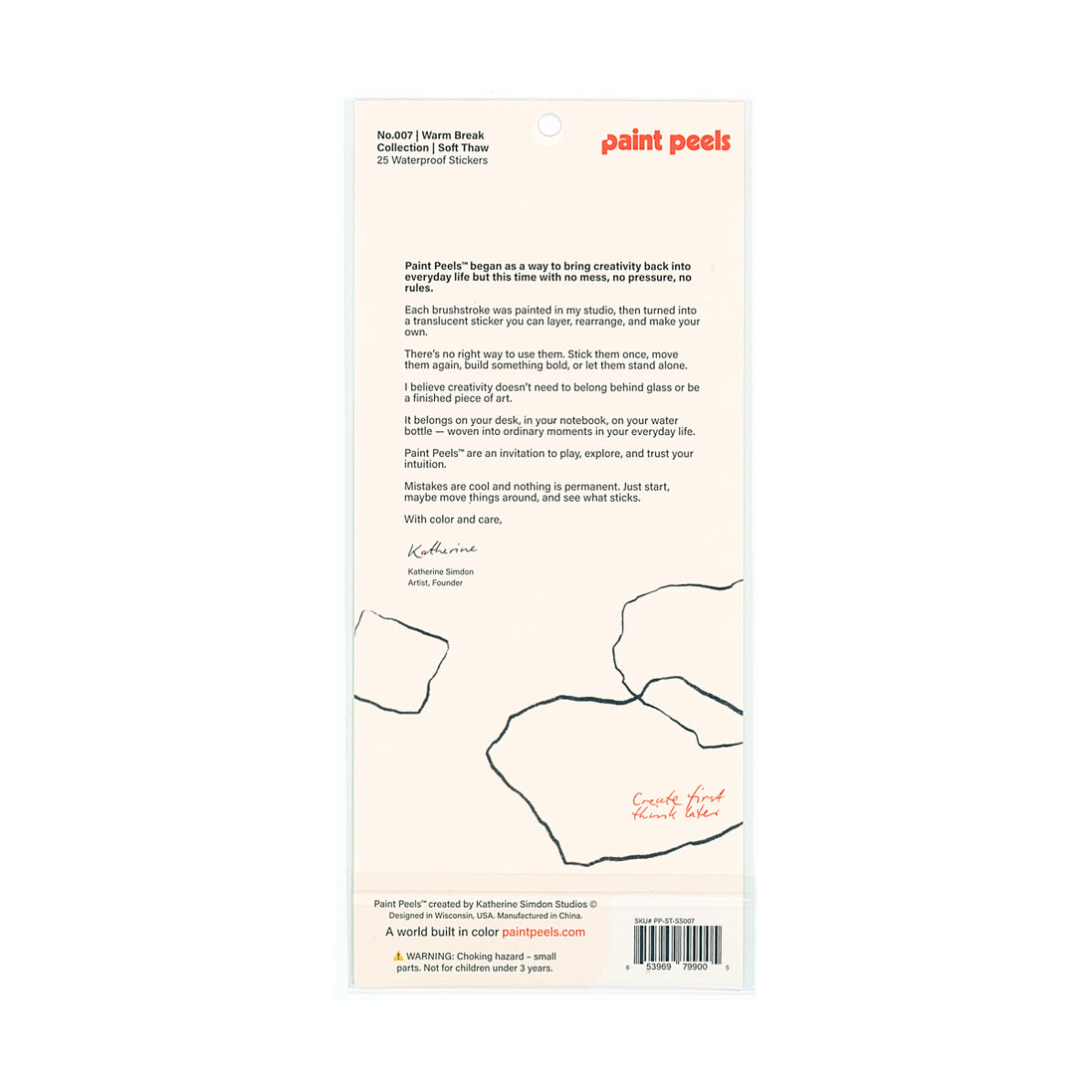 Warm Break - No.007 Single Sticker Sheet