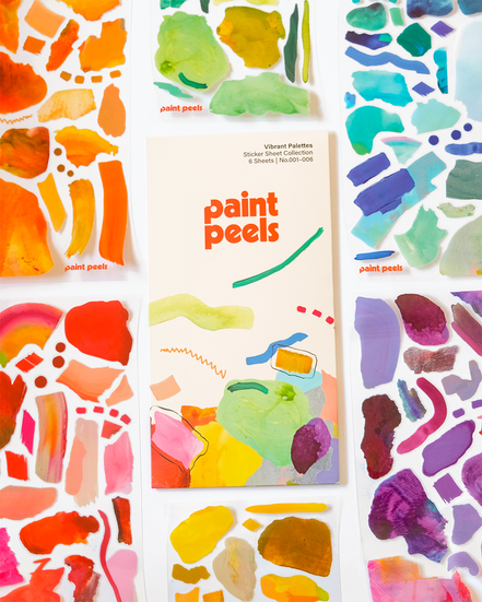 Vibrant Palettes Collection Paint Peels - No.001-No.006 Pack