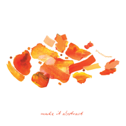 Vibrant Oranges Paint Peels - No.002 Single Sticker Sheet
