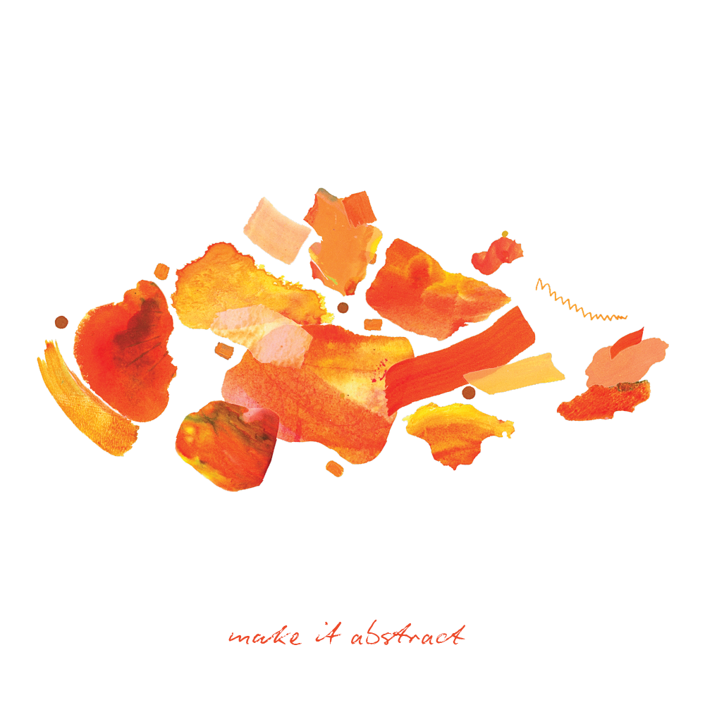 Vibrant Oranges Paint Peels - No.002 Single Sticker Sheet