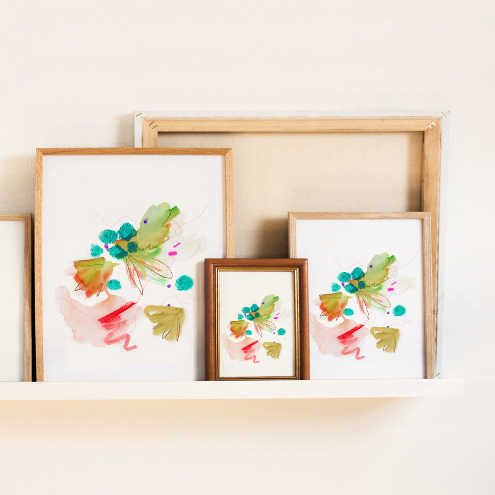 Intuitive Print - Wild Blueberries No. 4